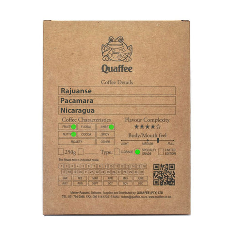 Quaffee Coffee Box 250g Nicaragua Rajuanse
