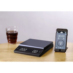 Felicita Incline Bluetooth Coffee Scale In Use With App