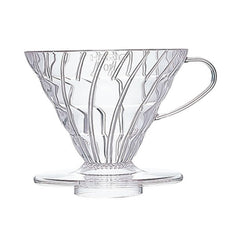 Hario V60 Pour-Over Coffee Dripper 02 Clear Plastic