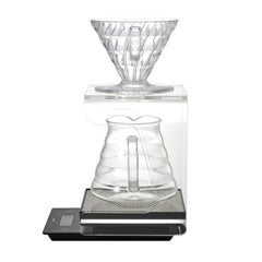 Hario V60 Drip Station Profile View With Accessories