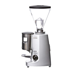 Mazzer Super Jolly Timer Espresso Grinder With Doser Timer Silver Side View