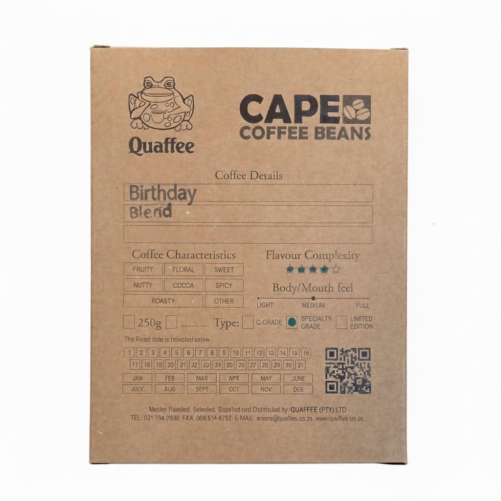 12th Birthday Cape Quaffee Blend Box