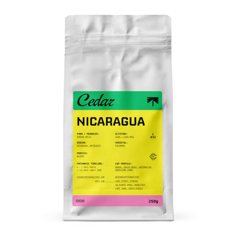 Cedar Nicaragua Buena Esperanza washed white bag