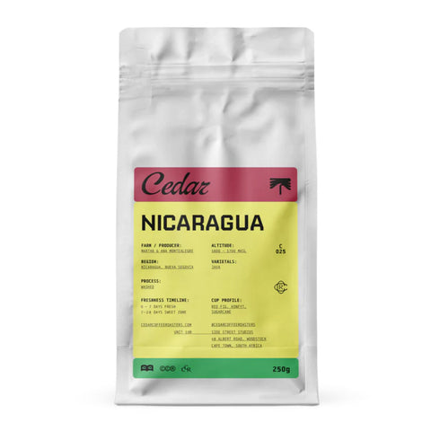 Cedar Coffee Roasters Nicaragua Los Nubarrones Coffee Beans