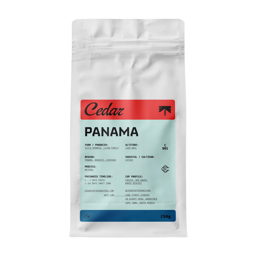 Bag of Cedar Panama Lujan beans