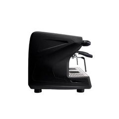 Side view of Rancilio Classe 5 Crono 2 Group Tall espresso machine showing the sculpted black panel.
