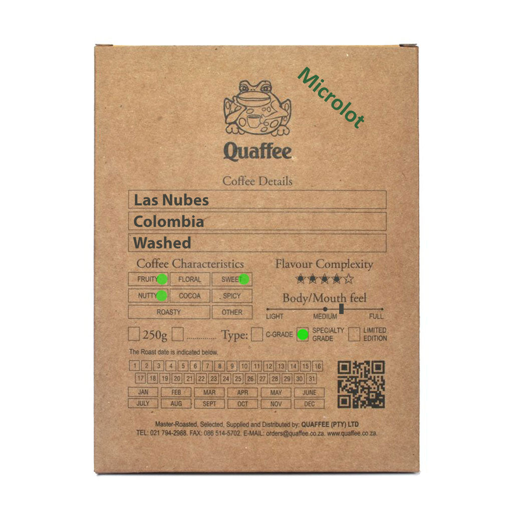 Quafee Colombia Las Nubes Washed Coffee Bean Box