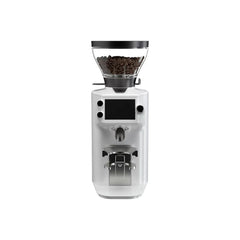 White Mahlkönig E64 WS GbS Home Espresso Grinder front view