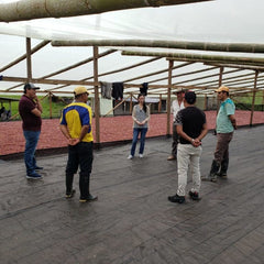 Colombia El Puente Micromill coffee cherries and producers