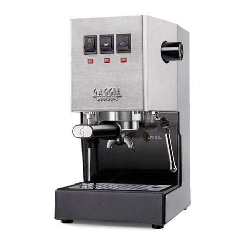Gaggia Classic E24 Home Espresso Machine Steel Hero