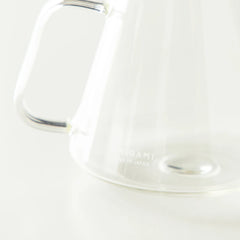 Origami Hario Glass Coffee Server Zoom