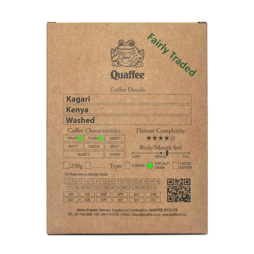 Quaffee Kenya Kagari Washed Coffee Beans Box