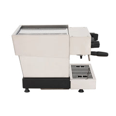 La Marzocco Linea Mini R espresso machine brushed steel side