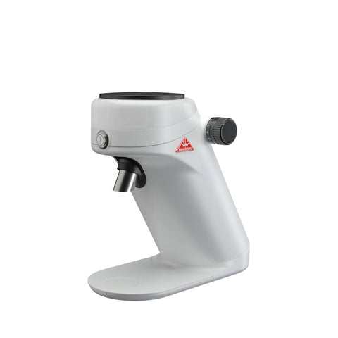 White Mahlkönig X64 SD espresso grinder from the front