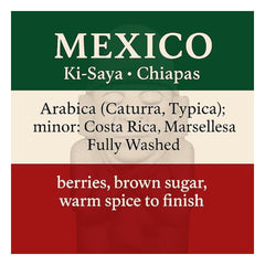 Flavour notes for Quaffee Mexico Ki-Saya Washed coffee