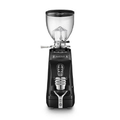 Black Mazzer Mini Grind by Weight espresso grinder front view