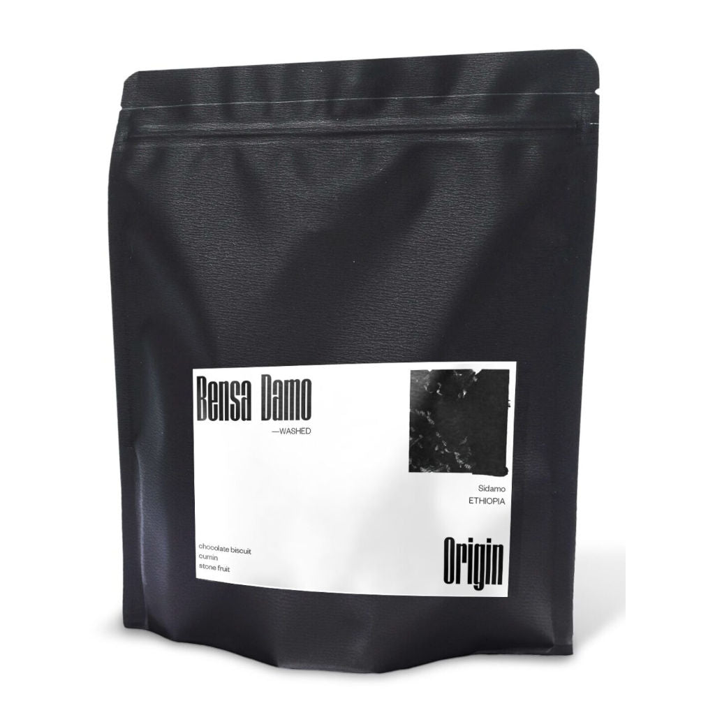 Origin Coffee Roasting Ethiopia Bensa Damo bag of coffee