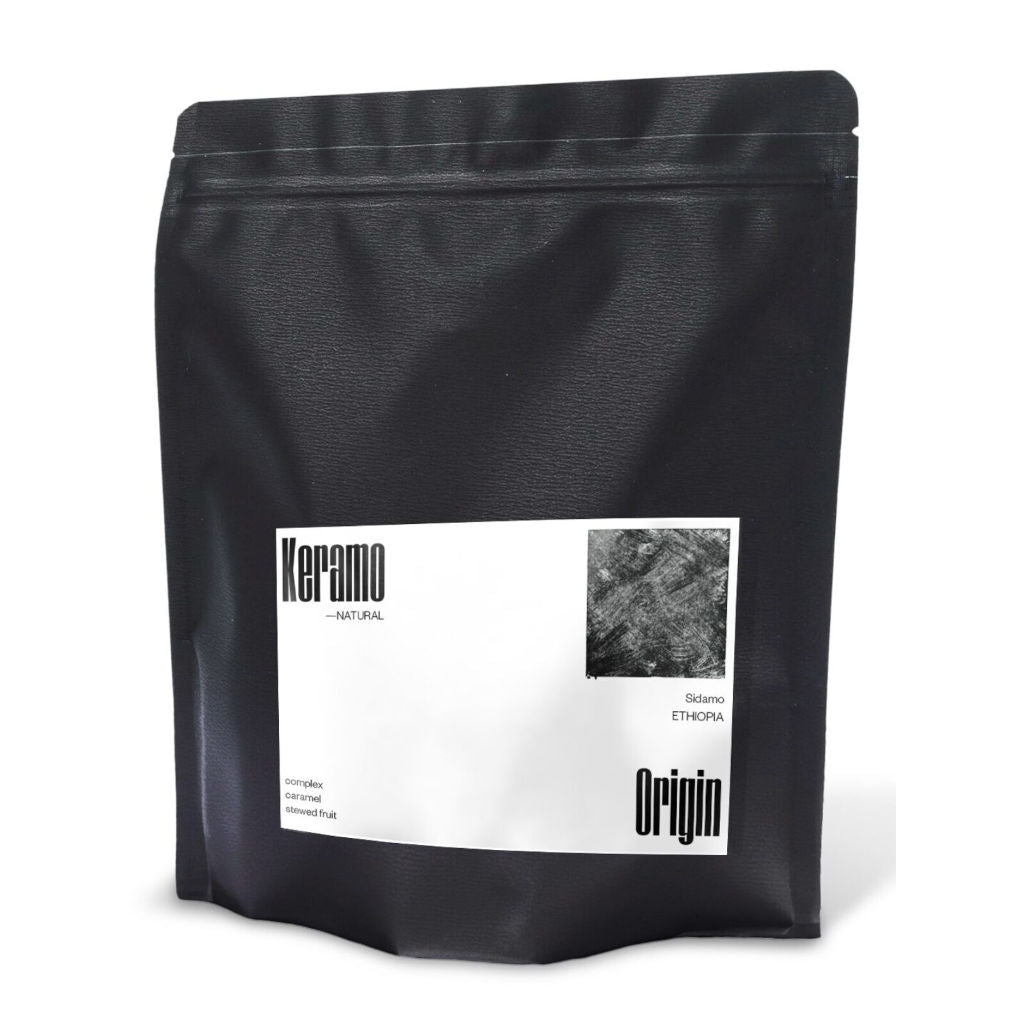 Origin Coffee Roasting Ethiopia Keramo black bag