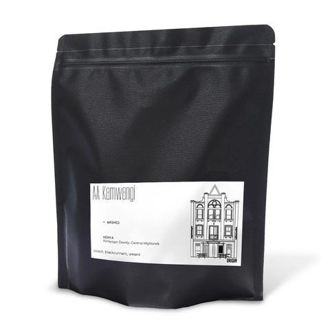 Bag of Origin Coffee Roasting Kenya Kamwangi AA Washed coffee beans