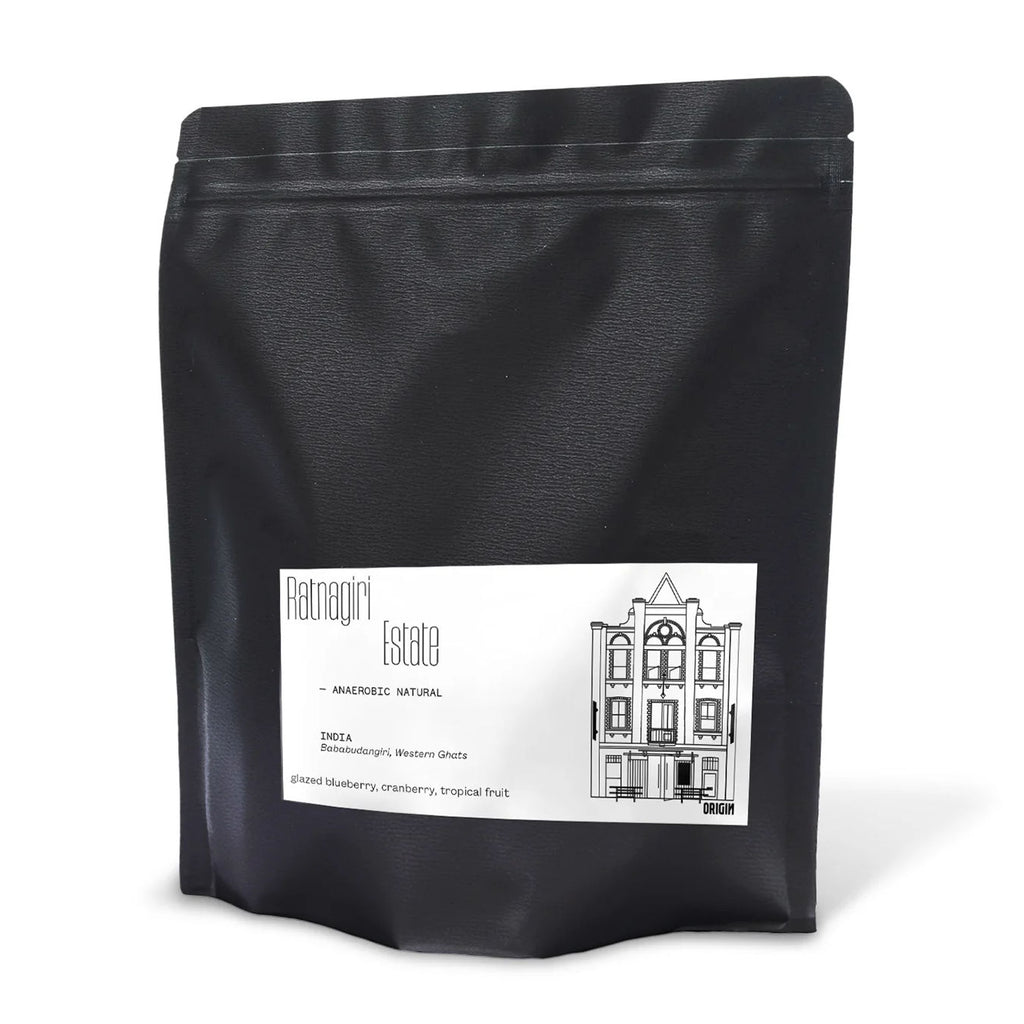 Bag of Origin Coffee Roasting India Ratnagiri Estate Anaerobic Natural coffee beans