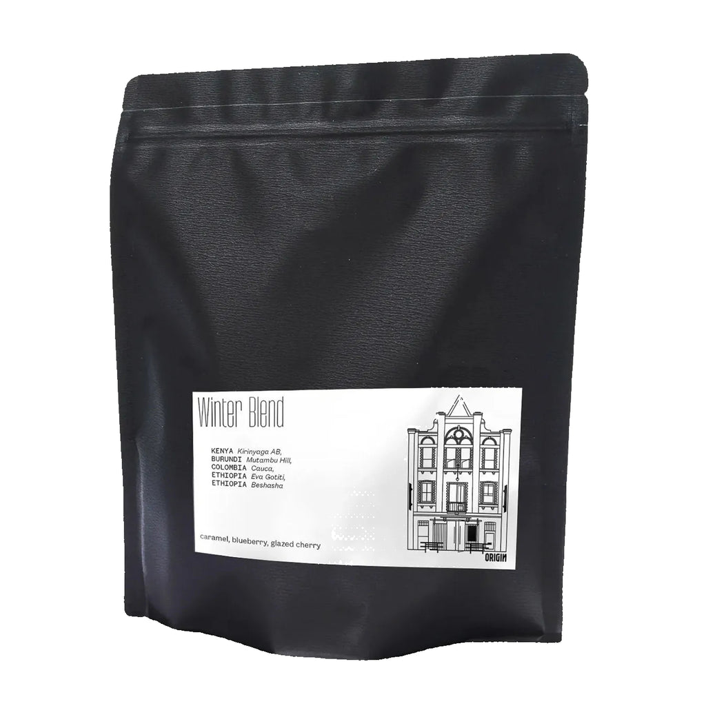 Bag of Origin coffee roasting Winter Blend 2026 coffee beans