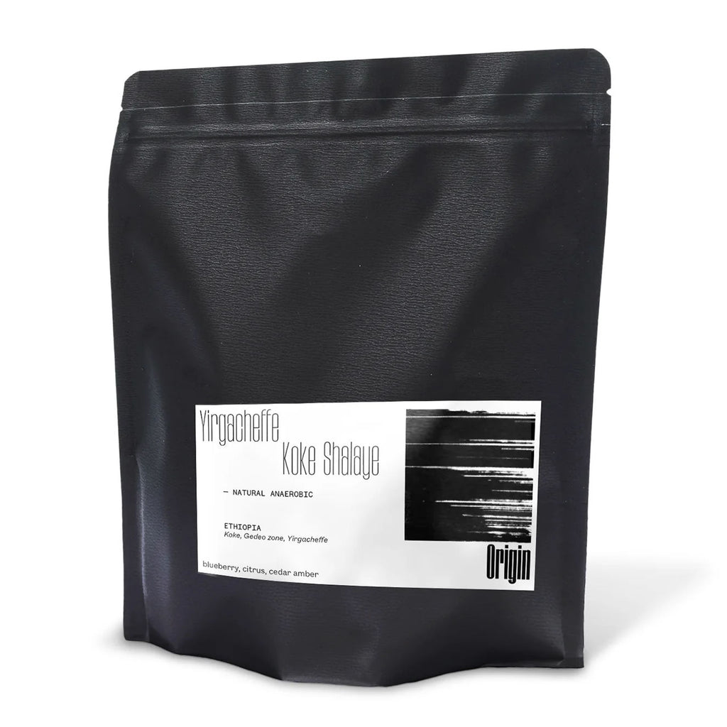 Bag of Origin Ethiopia Koke Shalaye single-origin coffee beans