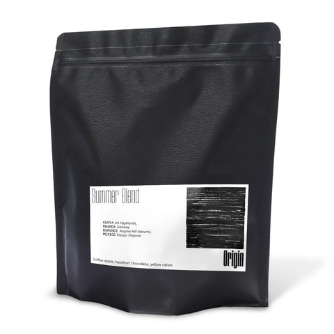 Origin coffee roasting Summer Blend coffee bean bag