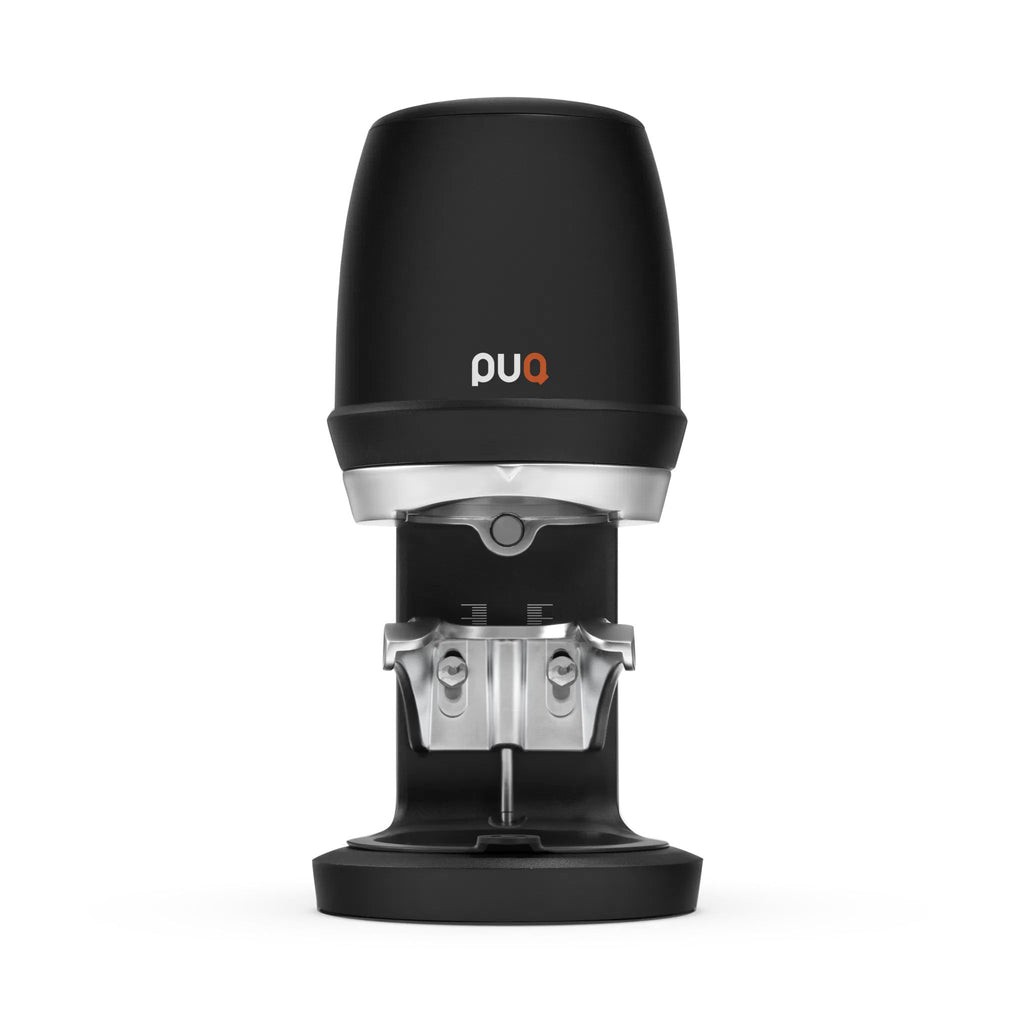 Black Puqpress Q sixth generation automatic precision coffee tamper