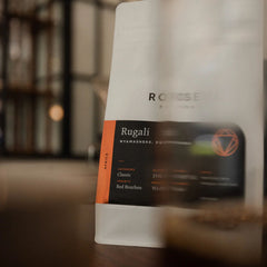 Rosetta Coffee's Rwanda Rugali coffee beans in café