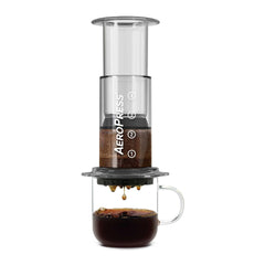 AeroPress Clear Coffee Maker Dripping