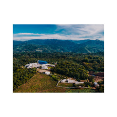 Aerial photo of the Blue Ayarza coffee processing station
