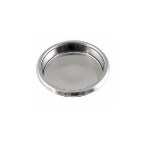 Stainless steel blind portafilter basket compatible with 58 mm group heads
