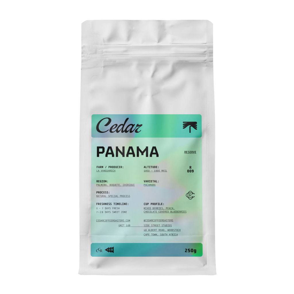 Cedar Panama La Vanguardia bag of coffee main