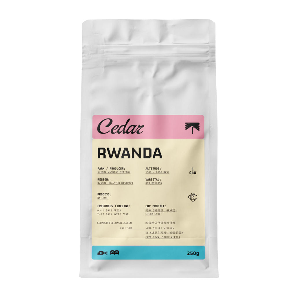 Cedar Rwanda Shyira Natural bag of coffee