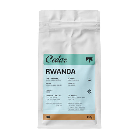 Cedar Rwanda Shyira 2025 bag of coffee