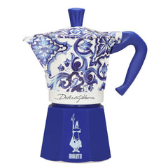 Bialetti Moka Express dolce and gabbano blu meditteraneo brewer