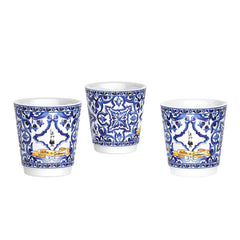 Bialetti Moka Express dolce and gabbano blu meditteraneo cups