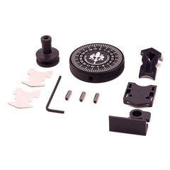 Eureka Mignon King Size Dial kit with mounting parts, adhesive pads, three screws and an Allen key.