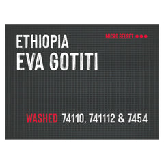 Quaffee Ethiopian Yirgacheffee Eva Gotiti Washed Falcon Micro info sheet