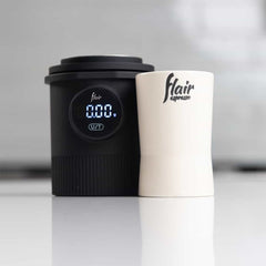 Flair Weigh Cup with ceramic espresso cup
