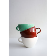 ACME Classic flat white cup feijoa, rata & milk stacked