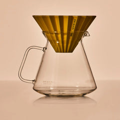 Origami Hario Glass Coffee Server With Dripper