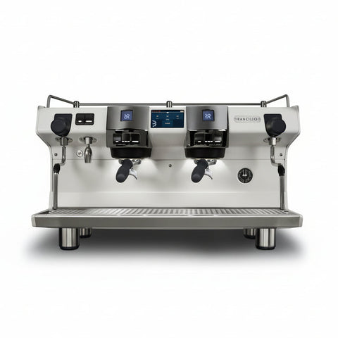 White Rancilio Invicta espresso machine product shot
