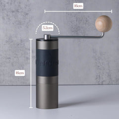 KINGrinder K1 Manual Coffee Grinder with measurements