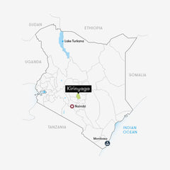 Kirinyaga Map, Kenya