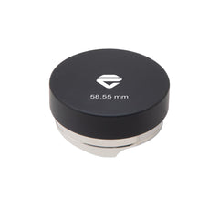 Image of the top of the Lelit Coffee Distributor tool with satin-embossed branding