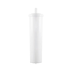 White Lelit water softener filter cartridge with top connector.