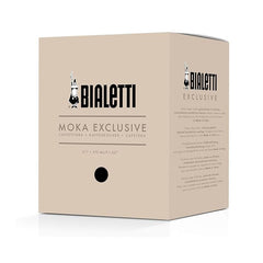Bialetti Moka Colour Exclusive Black 6 cup stovetop coffee maker packaging