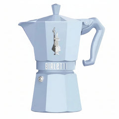 Bialetti Moka Colour Exclusive Blue 6 cup stovetop coffee maker