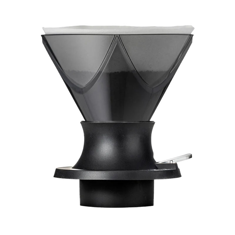 Hario Mugen Switch coffee dripper with paper filter inside